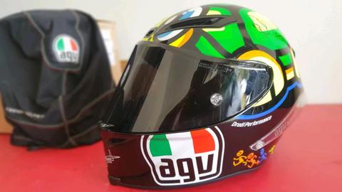 Rossi Signed AGV Corsa Turtle / Tartaruga MS Limited edition