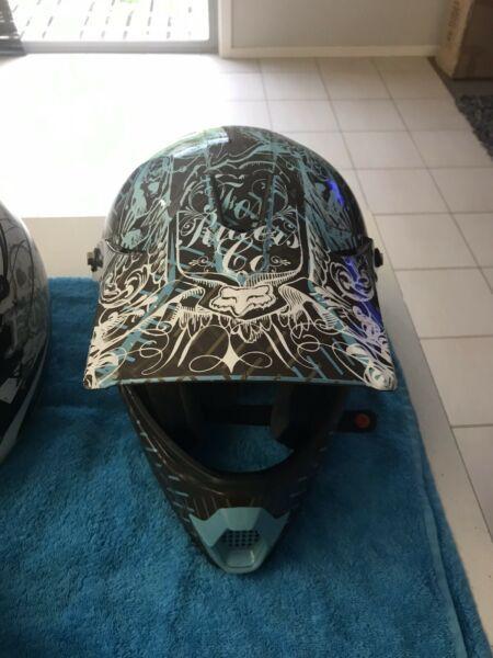 Fox motor bike helmets