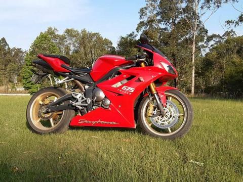 Triumph Daytona 675 with 11 months QLD registration and 42k