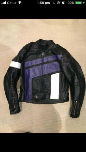 Leather Motorcycle Jacket, Pants, Walden Miller, 2 Piece