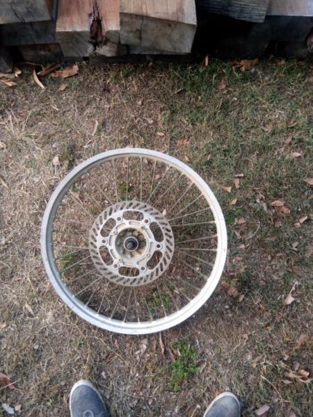 Kdx 200 front wheel and forks