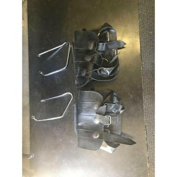 Harley sportster saddle bags and supports