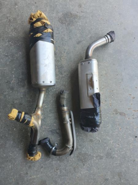 2015 CRF250R exhaust system