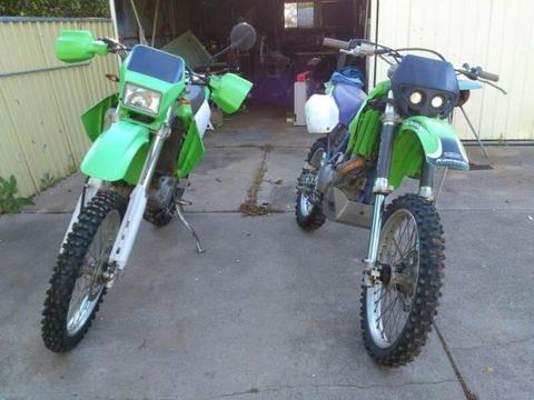 1996 KLX650r with '94 parts bike Relist due to silly kid