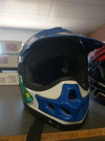 Blue Motorcycle helmet