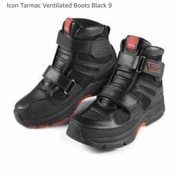 New Icon Tarmac Ventilated Motorcycle/Bike Boots