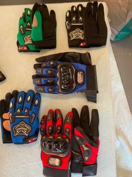 motorcycle gloves from $5 a pair