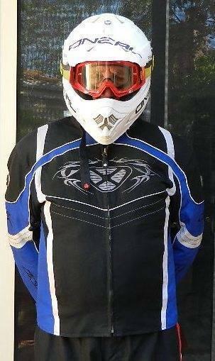 Ixon Success Motorcycle Jacket Blue/Black XL