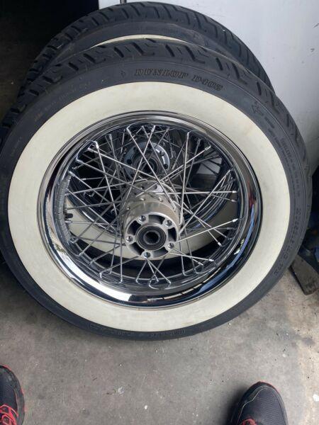 Harley Davidson rims and tyres