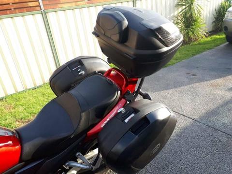 Givi Top box and side panniers
