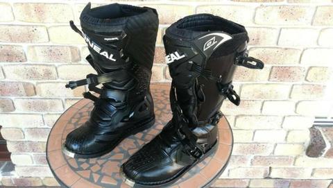 ONEAL MOTOCROSS BOOTS - SIZE 10 - EXCELLENT CONDITION
