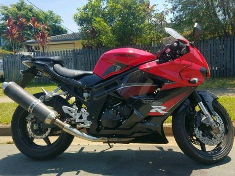 2010 Hyosung GT65OR - rego and red LAMS