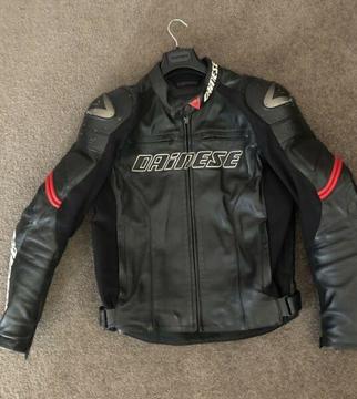 Dainese Racing D1 Motorcycle Jacket - Leather