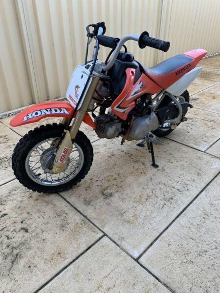 Honda CRF50 dirt bike