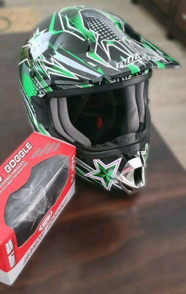 Motocross Helmet plus extras