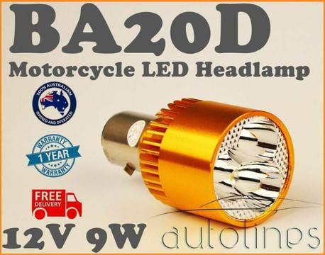 BA20D LED CREE 12V - 80V 9W Motorcycle Bike Headlight 3 Beads Claw Bul