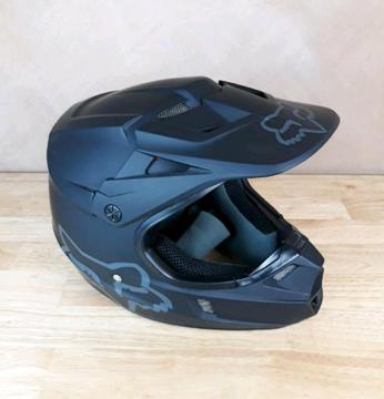 Fox Raccing MX V1 Matt Black Kids Helmet
