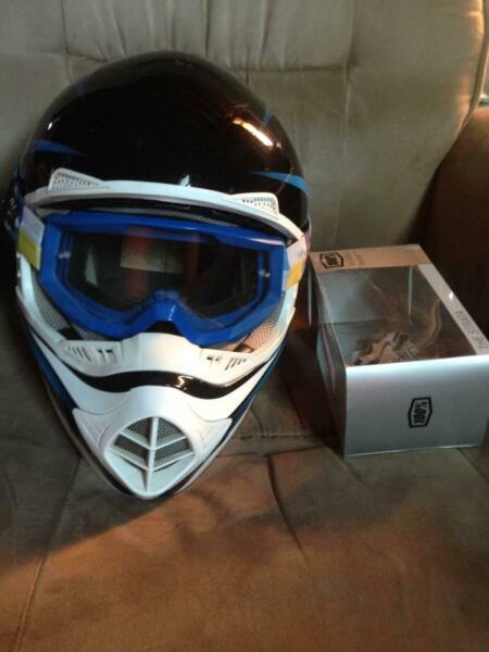Motorbike Helmet THH x Mx Goggle