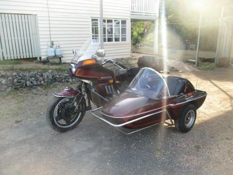 82 honda gold wing 1100 with side car
