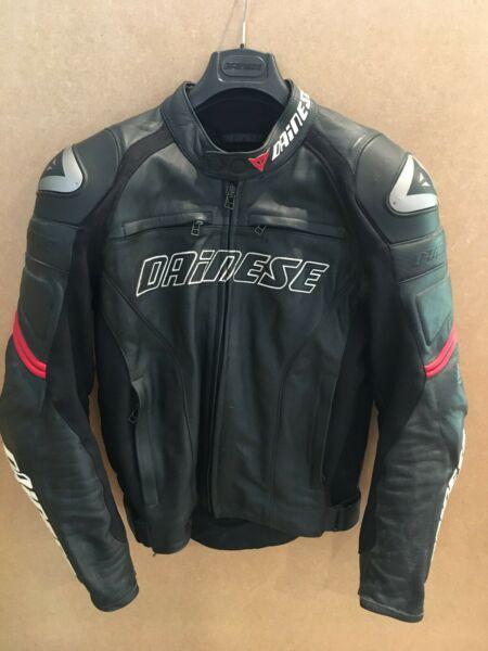 Dainese leather motorcycle jacket