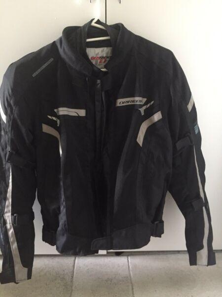 Men's motorbike helmet and jacket