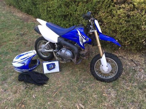 Yamaha TTR50 with Gopro and Helmet