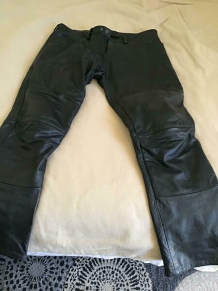 XXL leather motorcycle pants