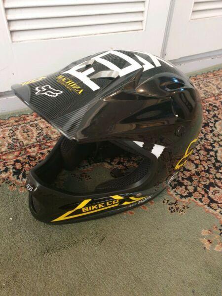 Fox carbon fibre racing helmet