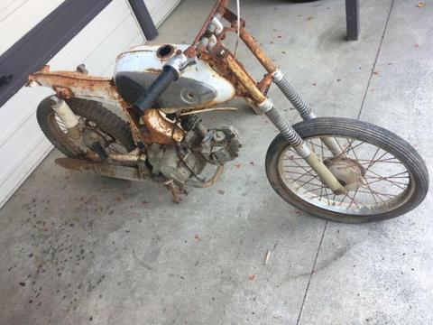 Old motorcycle motorbike $150 good for spares or repair parts project