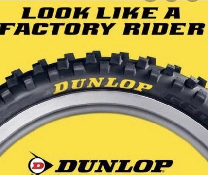 MX DUNLOP tyre stickers