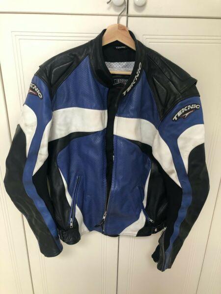 Leather Motorcycle Jacket (mens 46) Teknic