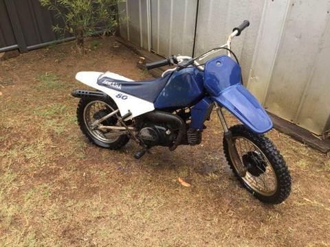 Yamaha PW 80 ( needs work) will swap for 50 cc or smaller bike