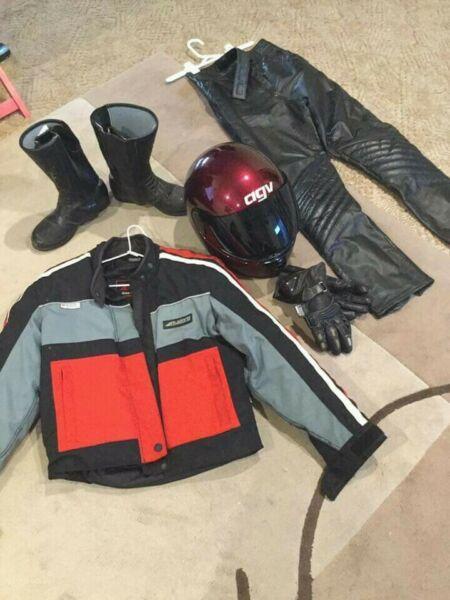 Motorcycle Gear. Small female