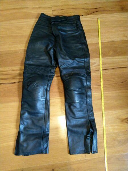 100% leather motorcycle pants with CE armour