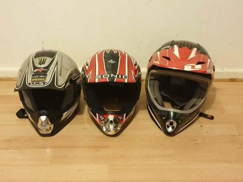Kids Moto-X gear (Helmets, boots etc.)