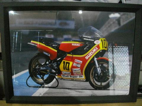 Suzuki two stroke moto gp 500 framed print