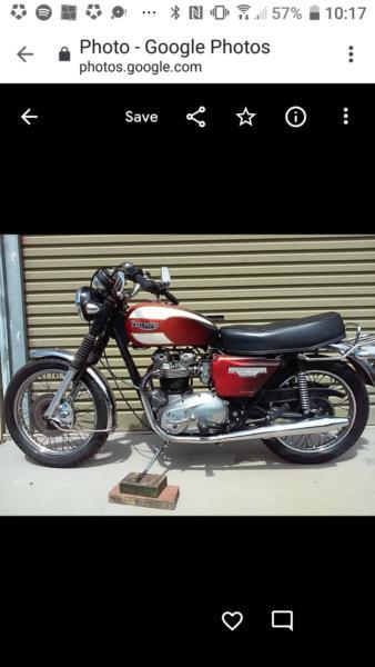 Motor bike, Triumph Bonneville