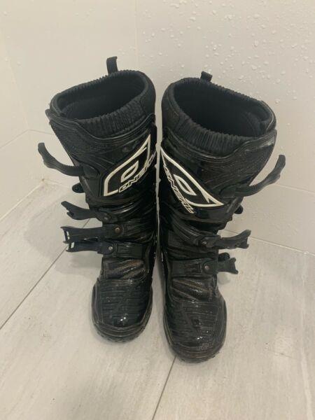 Oneal mx men's size 8 black boots