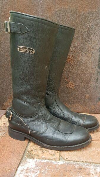 Gasolina classic motorcycle boots