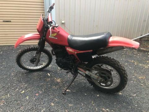 Vintage Honda xl500 and other bikes