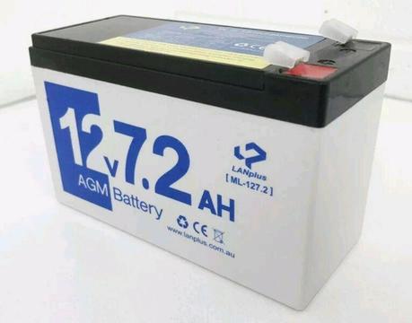 12V 7.2AH Sealed Lead-Acid Battery F2 Terminals