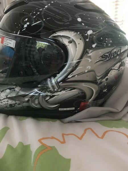 Like new Shoei motorcycle helmet XS