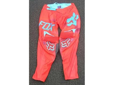 Fox Red Motocross Pants