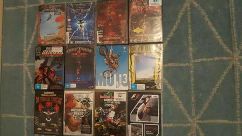 Over 50 motocross and FMX dvds and VHS tapes!