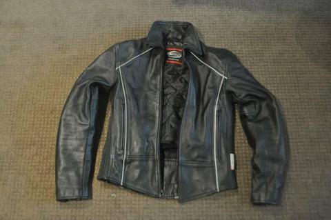 NEW EXTREME MOTORCYCLE LEATHER RIDING JACKET GEAR 3M BLACK M 40