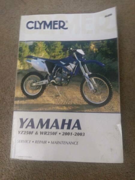 motorcycle manual YZF WR 250F