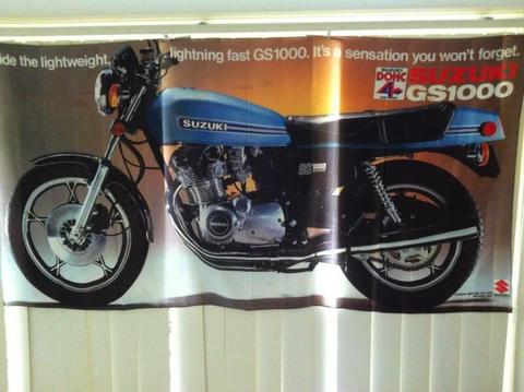 Suzuki 1978 GS1000 advertising banner