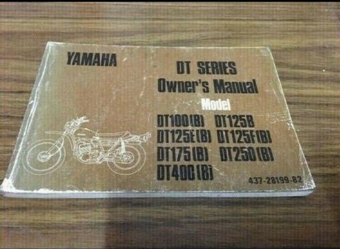 Yamaha DT175 / 250 Early 70'sOwners Handbook