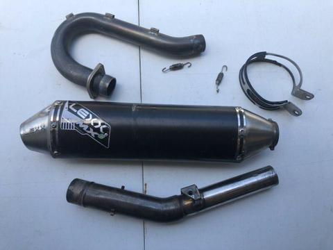 Yamaha WR450F full exhaust system