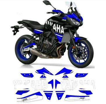 YAMAHA MT 07 TRACER 700 2018 COMPLETE FAIRING GRAPHIC DECALS KIT